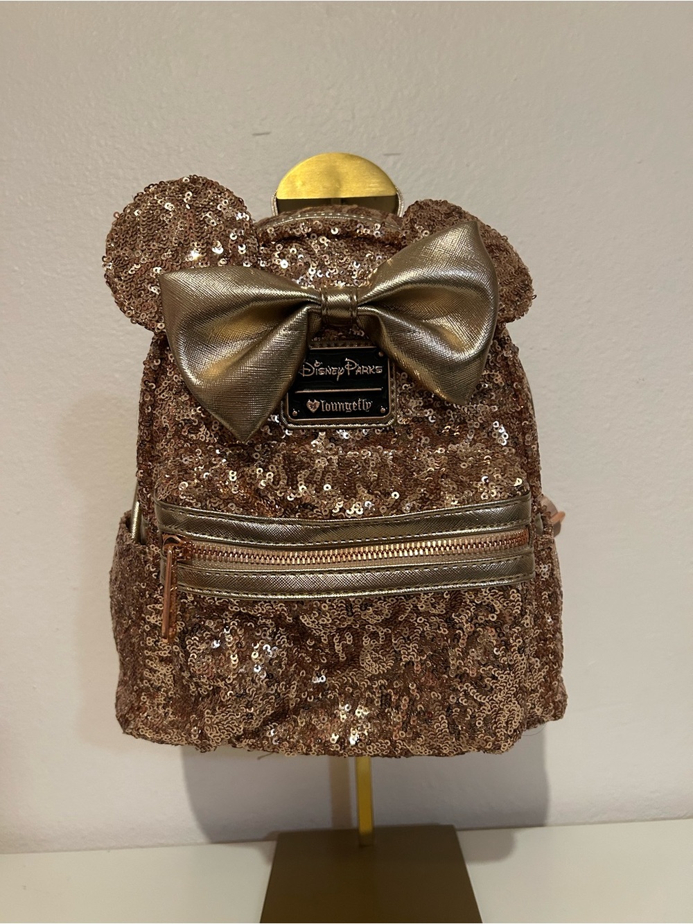 Limited edition Minnie Mouse Rose Gold backpack